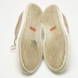 Pre Owned Hermès Beige Suede Day Low Top Sneakers Size 37.5
