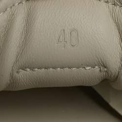 Pre Owned Hermes Grey Suede Jet Lace Up Sneakers Size 40