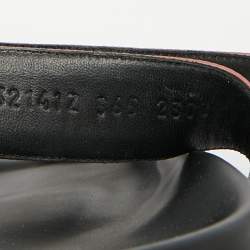 Pre Owned Hermes Dusty Pink Satin Chypre Sandals Size 36.5