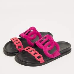 Pre Owned صندل هيرمس إكسترا جلد بني مقاس 37