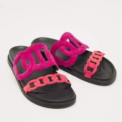 Pre Owned صندل هيرمس إكسترا جلد بني مقاس 37