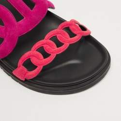 Pre Owned صندل هيرمس إكسترا جلد بني مقاس 37