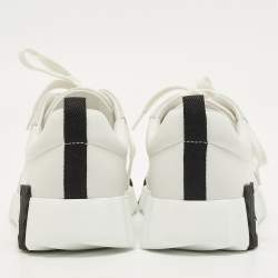 �مملوكة مسبقًا حذاء رياضي هيرمس بونسنج جلد شامواه رمادي/أبيض منخفض من أعلى مقاس 38