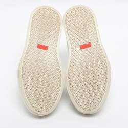 Pre Owned Hermes Day Size 36.5 White Leather Low Top Sneakers