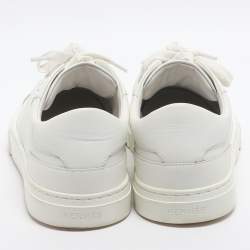 Pre Owned Hermes Day Size 36.5 White Leather Low Top Sneakers
