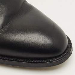 مملوكة مسبقًا حذاء بوت ركوب هيَرْمِس جِلْد أسود مقاس 38.5