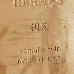 مملوكة مسبقًا حذاء بوت للكاحل هيرمس نيو جلد أسود مقاس 39