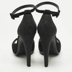 مملوكة مسبقًا صندل هيرمس هايلايت سويدي بيج مزخرف كريستال سير كاحل مقاس 38