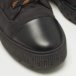 مملوكة مسبقًا Hermes Fresh Size 38 Black Leather and Nylon Combat Boots
