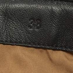 مملوكة مسبقًا Hermes Fresh Size 38 Black Leather and Nylon Combat Boots