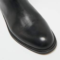 Pre Owned Hermès H Jumping Size 37 Black Leather Knee Length Boots