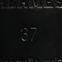 مملوكة مسبقًا Hermes Lipstick Size 37 Black Suede Ankle Strap Sandals