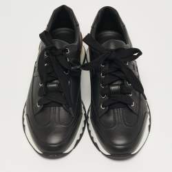 Pre Owned Hermès Trail Size 38 Black Leather Low Top Sneakers