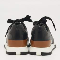 Pre Owned Hermès Trail Size 38 Black Leather Low Top Sneakers