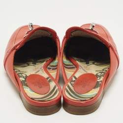 مملوكة مسبقًا صندل مولز هيرمس أوه زد مطللي بلاديوم جلد أسود مقاس 38