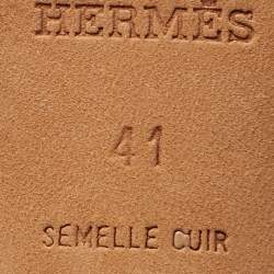 مملوكة مسبقًا Hermès Oasis Size 41 Purple Leather Slide Sandals