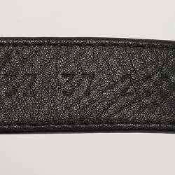 مملوكة مسبقًا صندل هيرمس إينيد جلد أسود بمقاس 37 مع حزام للكاحل