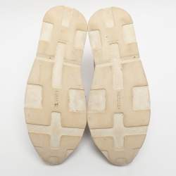 Pre Owned Hermes Miles Size 36.5 Multicolor Leather and Neoprene Low Top Sneakers