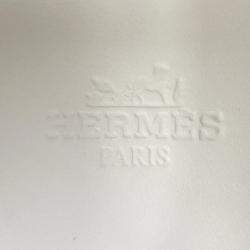 Pre Owned Hermes Day Sneakers Beige Sketch/Blanc Suede Leather Size 37