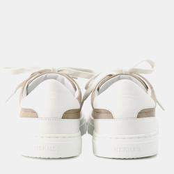 Pre Owned Hermes Day Sneakers Beige Sketch/Blanc Suede Leather Size 37