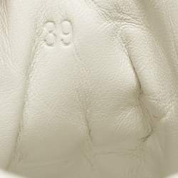 مملوكة مسبقًا حذاء رياضي هيرمس ترايل جلد أبيض منخفض من أعلى مقاس 39