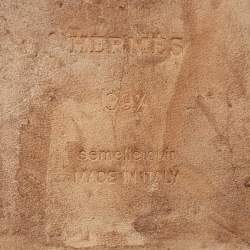 Pre Owned صندل هيرمس فلات أوران جلد برتقالي مقاس 39