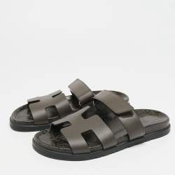 Pre Owned صندل هيرمس سويبري سويدي أزرق كحلي مقاس 38.5