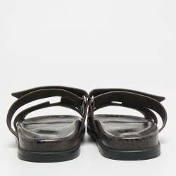 Pre Owned صندل هيرمس سويبري سويدي أزرق كحلي مقاس 38.5