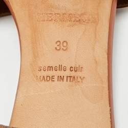 مملوكة مسبقًا صندل هيرمس أوازيز جلد بني مقاس 39