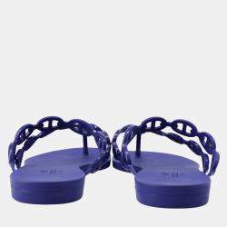 مملوكة مسبقًا صندل هيرمس آيلاند فيوليتيريس مطاط مقاس 37