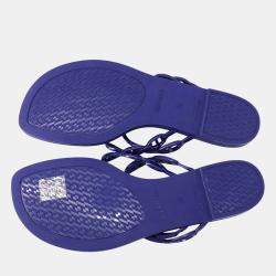 مملوكة مسبقًا صندل هيرمس آيلاند فيوليتيريس مطاط مقاس 37