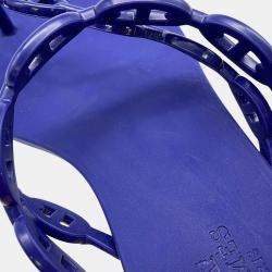 مملوكة مسبقًا صندل هيرمس آيلاند فيوليتيريس مطاط مقاس 37