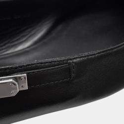 Pre Owned حذاء كعب عالي هيرمس بلاك h252121 جلد لون أسود مقاس 37