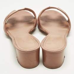 Pre Owned صندل هيرميس أويزيس جلد أرجواني مقاس 41