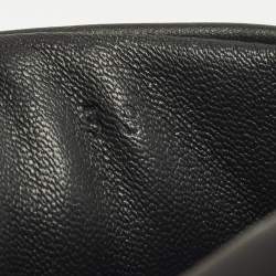 Pre Owned حذاء رياضي هيرمس داي جلد أسود بعنق منخفض مقاس 38