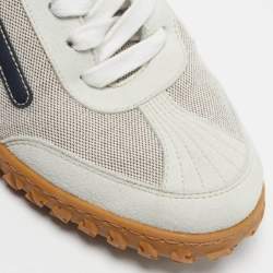 Pre Owned حذاء رياضي هيرمس جت سويدي رمادي برباط مقاس 40