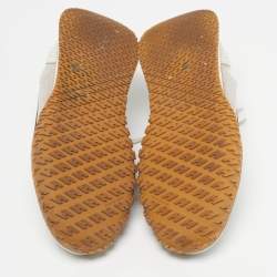 Pre Owned حذاء رياضي هيرمس جت سويدي رمادي برباط مقاس 40