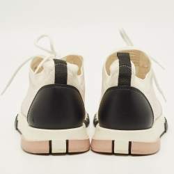 Pre Owned حذاء رياضي هيرمس سي-أديكت قماش محاك جلد متعدد الألوان مقاس 40