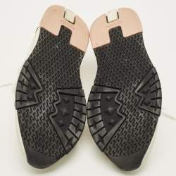 Pre Owned حذاء رياضي هيرمس سي-أديكت قماش محاك جلد متعدد الألوان مقاس 40