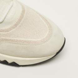 Pre Owned حذاء رياضي هيرمس سي-أديكت قماش محاك جلد متعدد الألوان مقاس 40