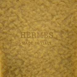 Pre Owned حذاء بوت طويل هيرمس فوستين جلد بيج مقاس 37