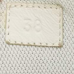 مملوكة مسبقًا حذاء رياضي هيرمس جلد وسويدي أبيض/رمادي مقاس 37.5