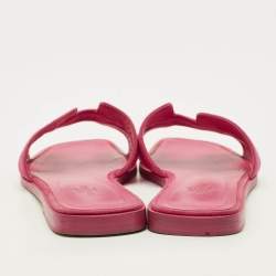 Pre Owned صندل فلات هيـرمس أوران جلد وردي مقاس 36