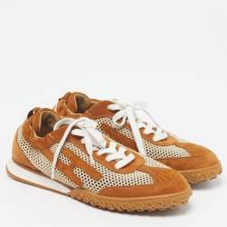 مملوكة مسبقًا حذاء رياضي هيرمس جت سويدي رمادي برباط مقاس 40