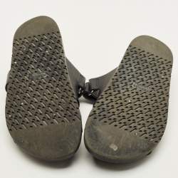 Pre Owned صندل هيرمس شايبر جلد أسود مقاس 38