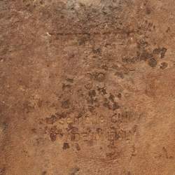 Pre Owned Hermes Oran Size 39 Red Patent Leather Flat Slides 