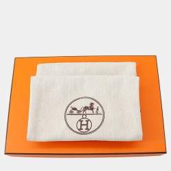 Pre Owned Hermes Bikini Chaine D'Ancre Heeled Sandals White Leather Size 38