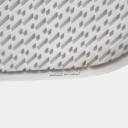 Pre Owned Hermes Get Sneakers Gray/White/Black Canvas Leather Size 38