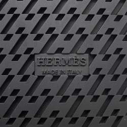 Pre Owned Hermes Sandals Extra Black Leather Rubber Size 38