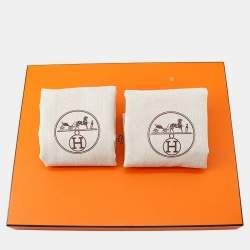 Pre Owned حذاء بوت قصير بسحاب جانبي هيرمس ديمارش جلد بني مقاس 38